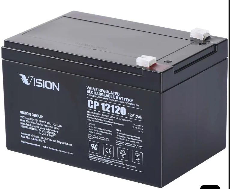 Vision MF Battery 12v 12Ah